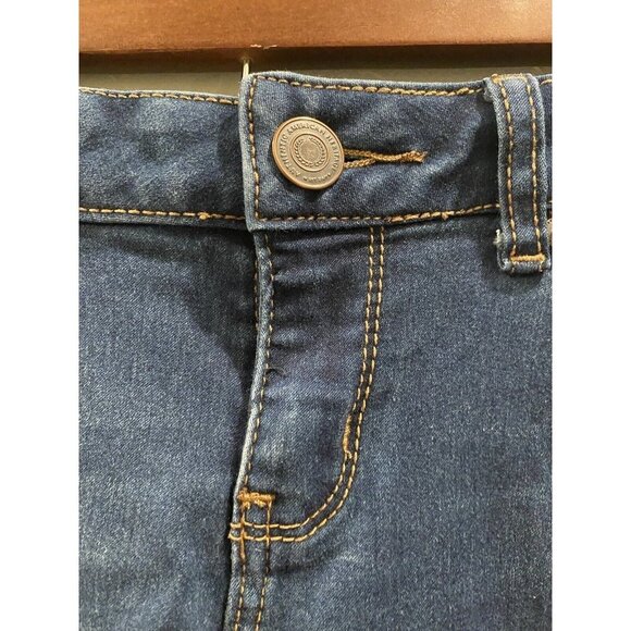 So Skinny Jeans Junior Size 7 Dark Wash Stretch 22” Inseam Rise 7.5” Short Jeans - Picture 5 of 5